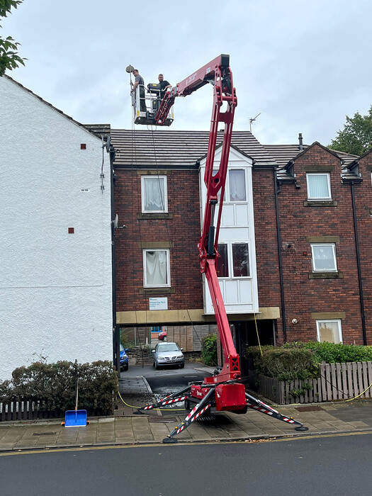 Cherry Picker Roof Cleaning