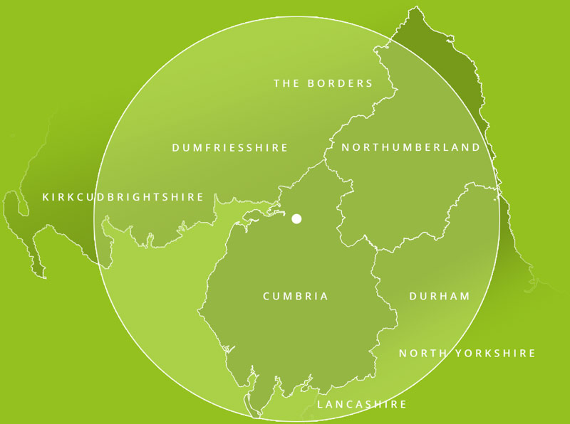 Coverage map of our local area